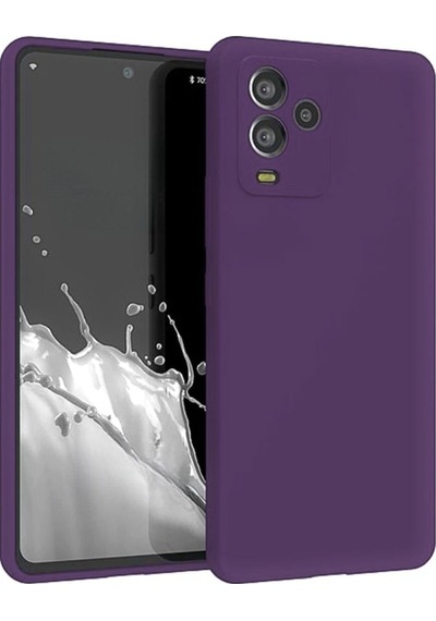 General Mobile Gm 24 Pro Uyumlu Silikon Kılıf - Kamera Korumalı Esnek Kapak - Mor