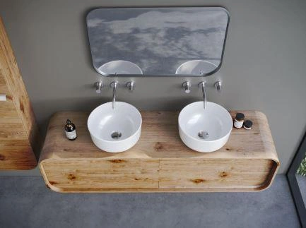 Turkuaz Aqua Tezgahüstü Lavabo Ø33 Cm Beyaz
