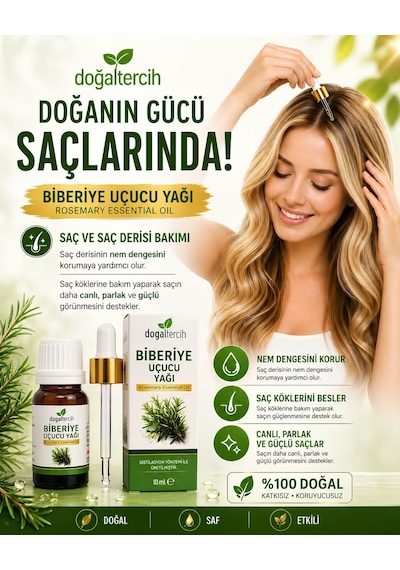 Doğaltercih Biberiye Uçucu Yağı 10 Ml