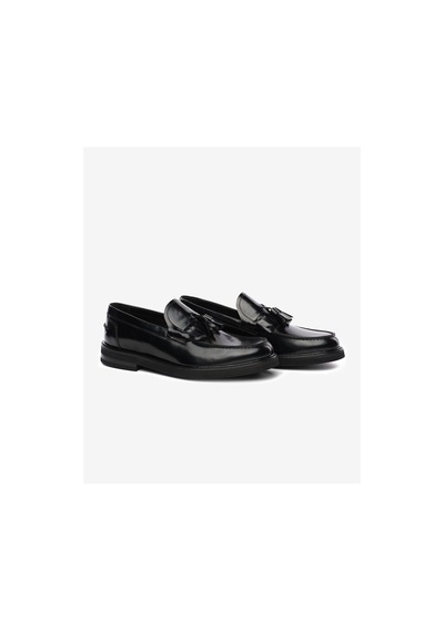 Greyder Erkek Siyah Hakiki Deri Loafer Ayakkabı 5k1ua64729 Siyah