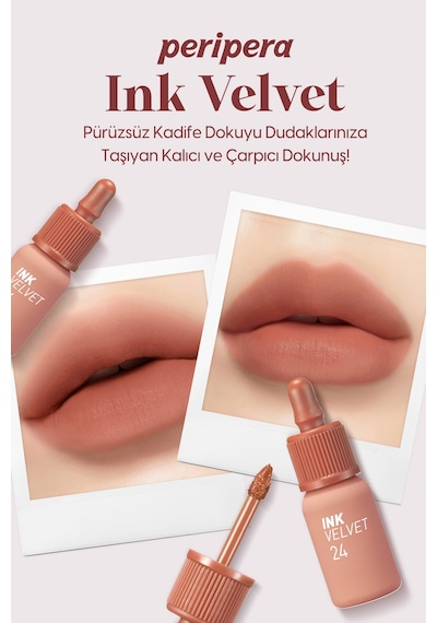 Peripera Ink Velvet Ruj 24 Milky Nude