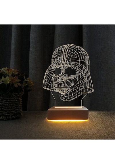 3D Star Wars Darth Vader Lamba Çocuk Odası Gece Lambası