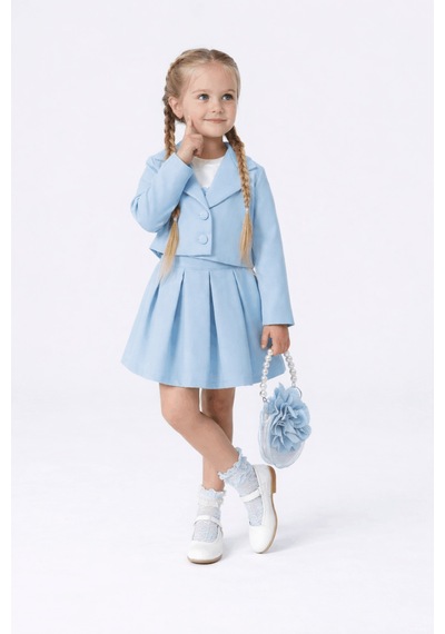 Turuncu Gardrop 3-6 Yaş Premium Ceketli Etekli Çantalı Kız Çocuk Takım Bebe Mavi Bebe Mavi Turuncu Gardrop 3-6 Yaş Premium Ceketli Etekli Çantalı Kız Çocuk Takım Bebe Mavi Bebe Mavi