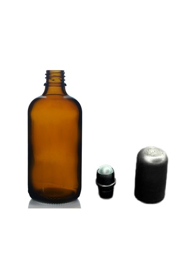 30ml Kahverengi Cam Şişe Roll-on Şişe, 24 Adet, Bilye Başlıklı Şişe, Cam Şişe, Roll-on Şişesi, Amber Şişe