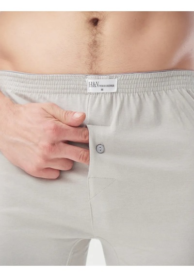 Mercan Gri %100 Pamuk Havlu Bel Boxer