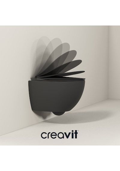 Creavit Duck Duroplast Yavaş Kapanan Klozet Kapağı Mat Antrasit KC0903.01.0400E