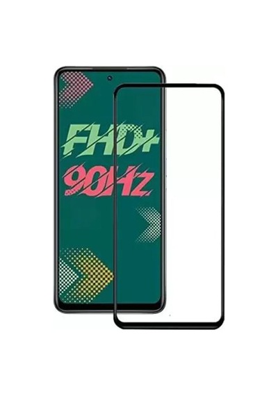 Forzacase Infinix Hot 11s İle Uyumlu Çerçeveli Tam Kaplayan Temperli Ekran Koruyucu - Fc003