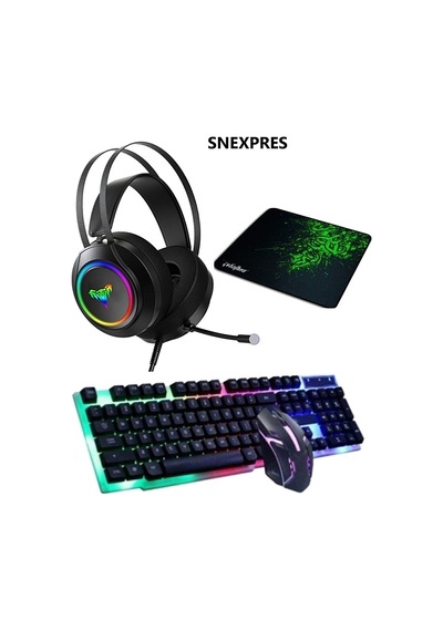 Yoro V5 Işıklı Ps4-xbox One-pc Gamer Oyuncu Kulaklığı Gamer Klavy