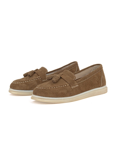Ziya, Kadın Hakiki Deri Loafer Ayakkabı 161359z402 Caramel 161359z402 809