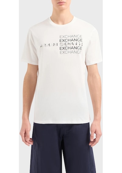 Armani Exchange Erkek T Shirt 3dztac Zj9tz 1116 Beyaz