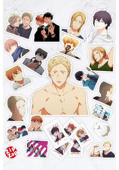 Given Anime Telefon Laptop Bullet Journal Yapışkanlı Folyo Sticker Paketi 25 Adet Çok Renkli