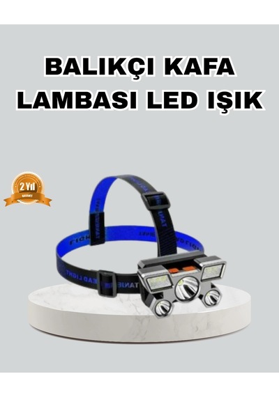 Outdoor Ve Gece Balıkçılığı İçin Led Kafa Lambası - Usb Şarjlı, 60 Ayarlanabilir Far Çok Renkli