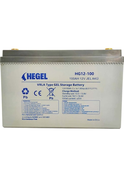 Hegel 100ah 12v Jel Akü