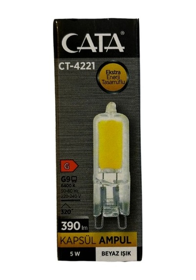Ct-4221 5w 6400k Beyaz G9 Duylu Kapsül Led Ampul 10 Adet