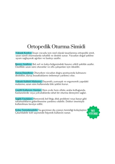 Ortopedik Oturma Simidi Hemoroid, Basur Ve Kıl Dönmesi İçin Tamamlayıcı Minder Ev, Ofis Ve Araç Kullanımı Diğer