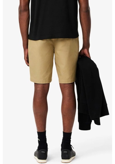 Lacoste Men's Regular Fit Cotton Bermuda Shorts Erkek Cepli Bermuda Şort Bej