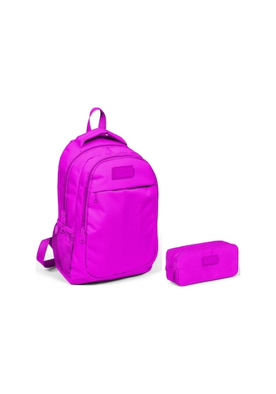 Coral High Koyu Pembe Kız Çocuk İlkokul Çantası ve Kalemlik Seti N11.14948