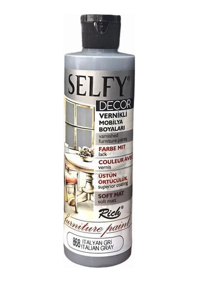Rich Selfy Decor Vernikli Boya 240 Cc 868 Italyan Gri