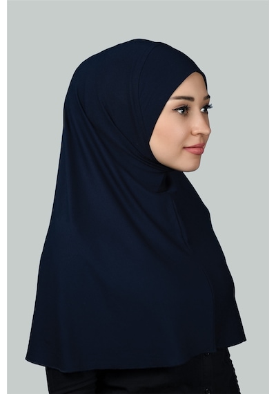 Altobeh Hazır Türban Pratik Eşarp Tesettür Hijab - Namaz Örtüsü Xl Lacivert