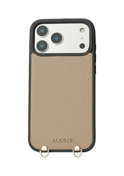 Kombinlenebilir - Apple Uyumlu iPhone 17 Pro Max Uyumlu Magsafe Özellikli Pu Deri Tasarım Kılıf - By Bera Lina Bej