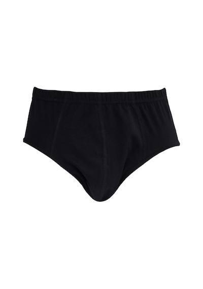 Tudors Erkek 6'lı Paket Lastikli %100 Pamuk Siyah Slip Külot-41732 Siyah