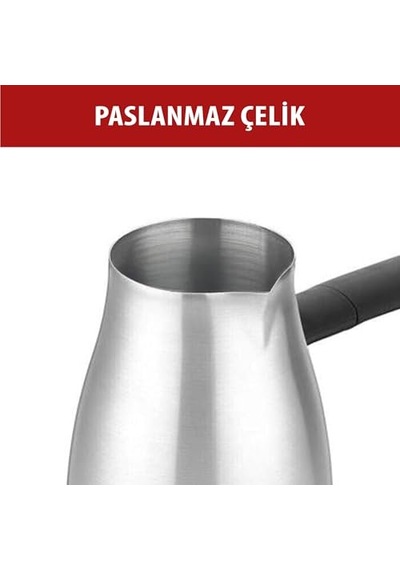 Scm-2967 İnox Elektrikli Cezve 6 Fincan Kapasiteli, Paslanmaz Gövdeli Türk Kahve Makinesi