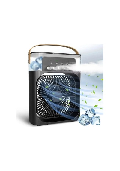 Usb Fan Vantilatör 7 Renkli Led Işıklı Taşınabilir Masaüstü Soğutucu