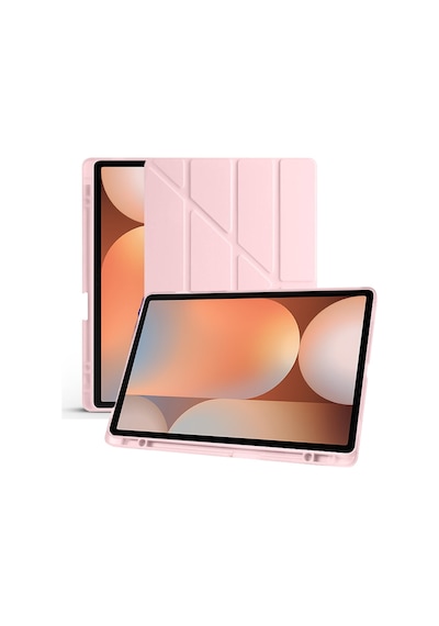 Samsung Galaxy Tab S10 Plus Uyumlu X820 12.4 İnç Katlanabilir Kalemlikli Standlı Akıllı Kılıf Kapaklı Kılıf