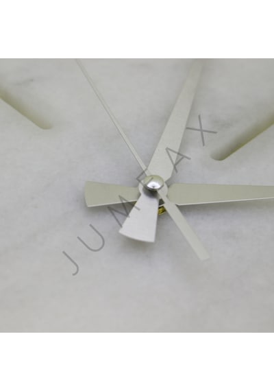 Jumeax Bristol Milas Beyaz Mermer Duvar Saati Beyaz