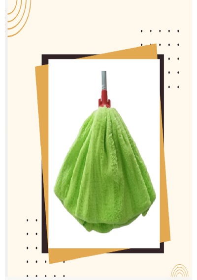 Lider Mikrofiber Mop Welfost Yedek Başlık Yeşil Mop Paspas Ucu