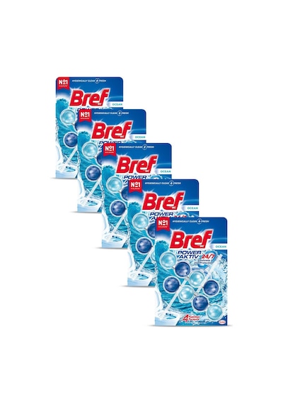 Bref WC Power Aktiv Duopack Katı Tuvalet Bloğu Okyanus 5 x 2'li Paket