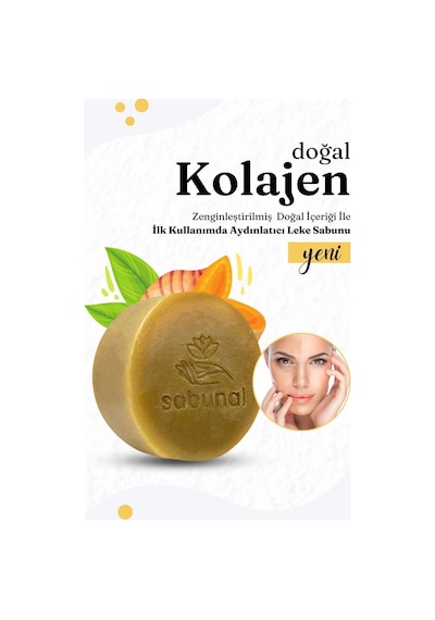 Sabunal Kolajen Sabunu 2 Adet - Hyaluronik Asit ve Kojik Asit İçerikli Aydınlatıcı Sabun