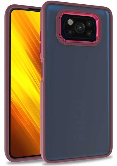 Xiaomi Poco X3 Kılıf Kamera Korumalı Pastel Renkli Şık Silikon Kapak