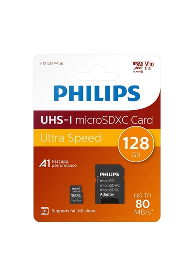 Phılıps Microsd 128gb Fm12mp45b/00 Class10 Hafıza Kartı