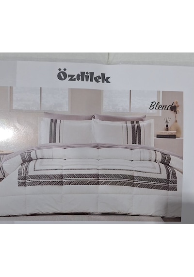 Özdilek Ranforce Çift Kişilik Uyku Seti Blend Krem Krem