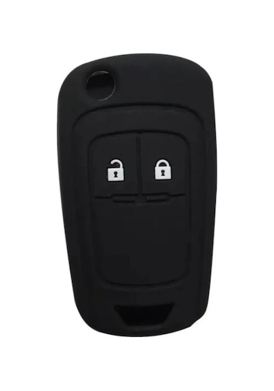 Opel Astra Corsa Mokka Insignia Uyumlu 2 Tuşlu Siyah Silikon Anah