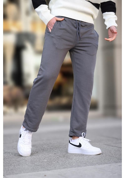 Madmext Füme Basic Eşofman Altı 5479 Füme