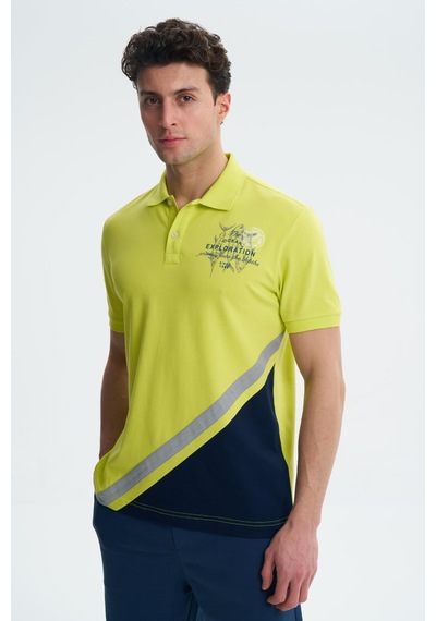 AR-MA Arma Erkek Regular Fit Likralı Pike Polo Yaka Tişört Y27374308501 Yeşil