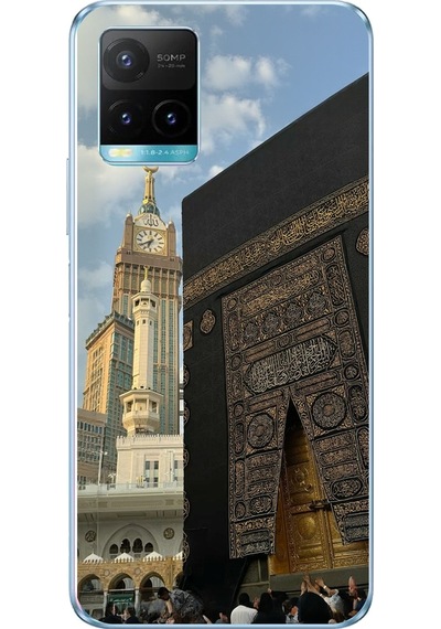 Vivo Y21s/y33s/y32 Uyumlu Manevi Huzur Kabe Kapısı Umre Baskılı Silikon Kılıf Renkli