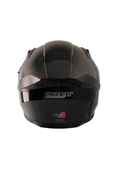 Fazer 22.R06 Double Vizörlü Full Face Spoiler Motorsiklet Kaskı Siyah