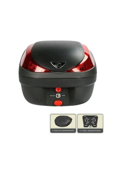 Coocase Arka Çanta Kırmızı Reflektörlü Fusıon V28lt Çok Renkli