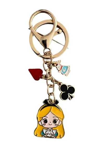 Alice İn Wonderland Charm Anahtarlık