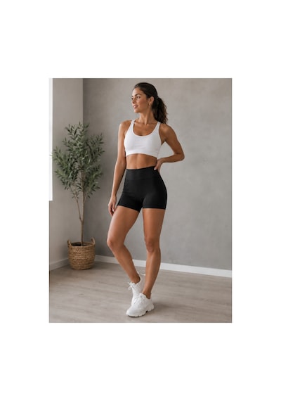 Mixxtrend Kadın Siyah Kaşkorse Spor Taytı Siyah