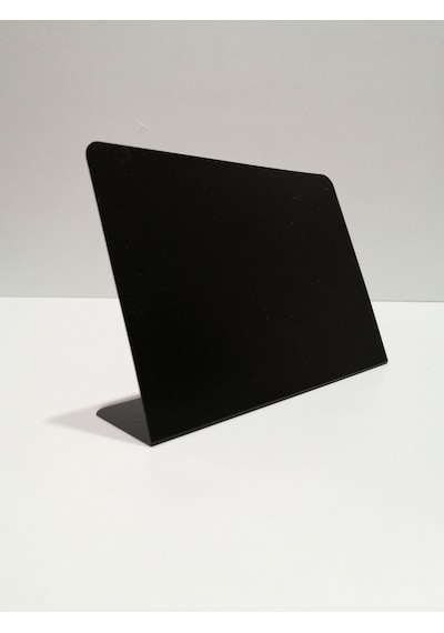 10 Ad Silinebilir Karatahta Siyah Etiket Stand İsimlik 14x10 Cm