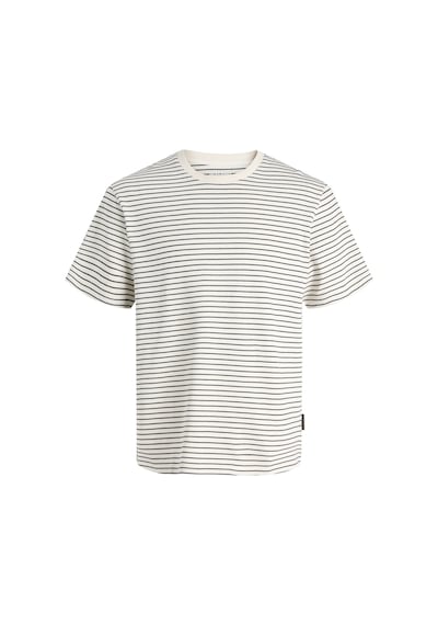 Jack & Jones Erkek T Shirt 12288015 Krem-Lacivert