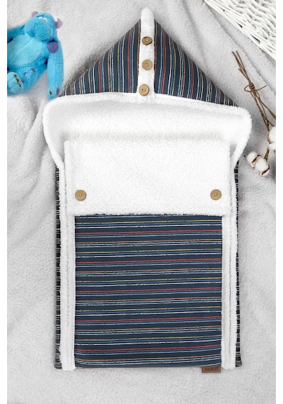 Bebek Dış Kundak Battaniyesi Uyku Tulumu Bebek Arabası Puset Minderi Örtüsü Fluffy Battaniye Bb-503