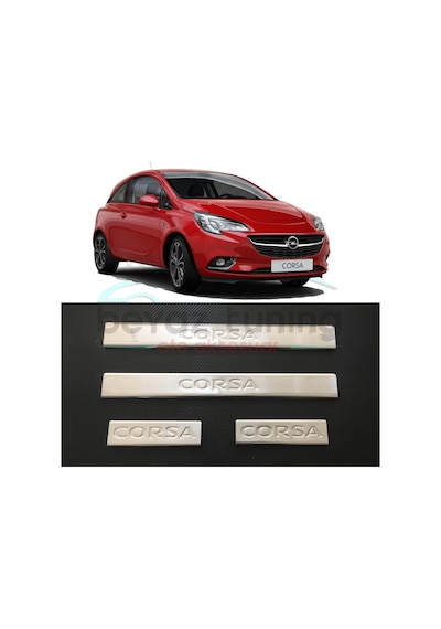 Opel Corsa E Kapı Eşiği Kromu Nikelajı 2015 Sonrası