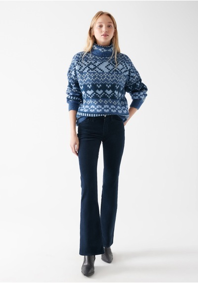 Mavi - Molly Lacivert Kadife Pantolon 1013682993 Lacivert