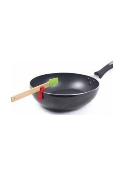 Konyax Silikon Tava Kaşık Tutacağı 3'lü Paket Renkli