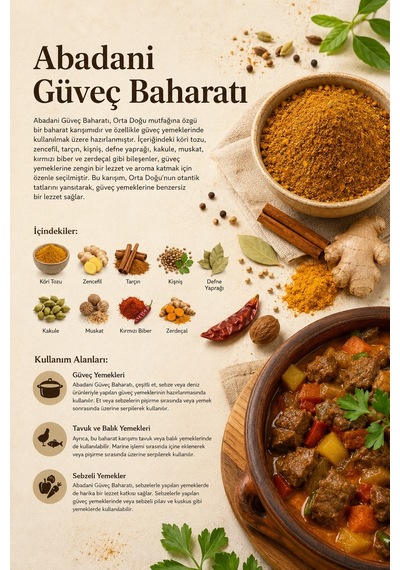 Tos The Organic Spices Abadani Güveç Baharatı 100 G